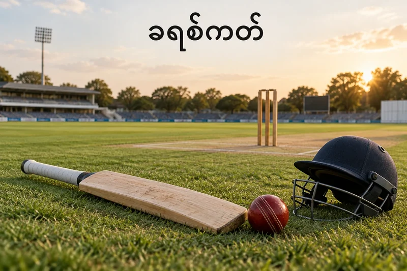 ခရစ်ကတ်ကွင်း၊ ဝစ်ကတ်၊ အကာအကွယ်ဦးထုပ်၊ သစ်သားဘတ်နှင့် အနီရောင်ဘောလုံး